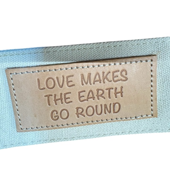 Brighton Limited Edition Jute Tan and Red Love‎ Earth Tote Bag  MSRP $129 - Picture 10 of 16